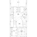 House in Ningyo-cho / K+S Architects Third Floor Plan