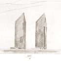 Harumi Residential Tower  / Richard Meier & Partners Architects Sketch