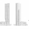 Urban Systems Office's Bundle Tower Reimagines the Bank of China Section drawing created through an intergrated design and BIM modelling work-flow. Image Courtesy of Urban Systems Office