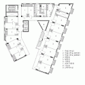 Residence Hall of Presbyterian University and Theological Seminary / SAC International 3-7 Floor Plan