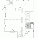 Princeton St. Bungalow / Ruben S. Ojeda Architects + Koning Eizenberg Architecture Princeton St. Bungalow / Ruben S. Ojeda Architects + Koning Eizenberg Architecture Ground Floor Plan