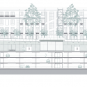 Boulevard Ñuñoa Square / PLAN Arquitectos Boulevard Ñuñoa Square / PLAN Arquitectos Longitudinal Section