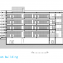 Liyuan Middle School  / Minax Architects Administration Building Section 3