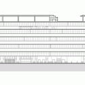 Liyuan Middle School  / Minax Architects Teaching Building B Elevation 1