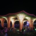 Ball-Nogues Compostable "Pulp Pavilion" Brings Shade to Coachella © Benjamin Ball