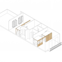 2 Dwellings at Tamarit ST / Carles Enrich 2 Dwellings at Tamarit ST / Carles Enrich Axonometric