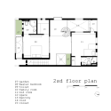 2H House / Truong An architecture + 23o5Studio Second Floor Plan