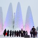 TU/e Students to Build Leonardo da Vinci's Bridge Out of Ice TU/e Students to Build Leonardo da Vinci's Bridge Out of Ice Gaudi's Sagrada Familia in ice . Image © Bart van Overbeeke