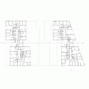Mixed Use 107 Apartement Units / Nunc Architectes Floor Plan