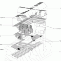 Cabin at Femunden / Aslak Haanshuus Arkitekter Exploded Axonometric