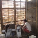 Guadalajara, México: un edificio comunitario de muros de bahareque y celosía de carrizo Construction Process. Image © Pedro Bravo, Sofia Hernández, Francisco Martínez