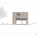 Library, Game Library & Municipality Administration in Spiez / bauzeit architekten Elevation