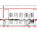 Impact Hub Belgrade  / URED architecture studio Section AA