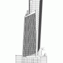 “Cube 2” Office Tower / Estudio Carme Pinós “Cube 2” Office Tower / Estudio Carme Pinós North-west Elevation