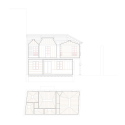 Aguirre House in Bayona / Carrascal•Blas Aguirre House in Bayona / Carrascal•Blas Scheme, Section, Floor Plan
