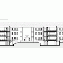 Colegio Técnico Las Nieves / WRL Arquitectos Colegio Técnico Las Nieves / WRL Arquitectos South Section Elevation