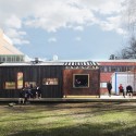 Full Scale Studio Completes Rolling House in Sweden Friggatto in the attached state. Image Courtesy of Full Scale Studio