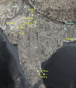Chen's travel plan. Image © Michelle Tianhui Chen