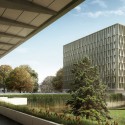 Berrel Berrel Kräutler Wins Competition to Expand WHO's Geneva Headquarters Overlooking the garden. Image Courtesy of Berrel Berrel Kräutler