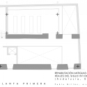 Rehabilitation Ancient Royal Butcher XVI Century in Porcuna / Pablo Manuel Millán Millán Rehabilitation Ancient Royal Butcher XVI Century in Porcuna / Pablo Manuel Millán Millán First Floor Plan