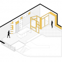 Apartment and Courtyard in Barcelona  / CAVAA arquitectes Axonometric 1