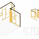 Apartment and Courtyard in Barcelona  / CAVAA arquitectes Axonometric 3