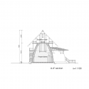 Floating in the Sky School for Orphans / Kikuma Watanabe Section