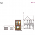 Haringey Brick House / Satish Jassal Architects Haringey Brick House / Satish Jassal Architects Elevation