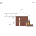 Haringey Brick House / Satish Jassal Architects Haringey Brick House / Satish Jassal Architects West Elevation