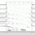 Parking Building in Grenoble / GaP Architectes Parking Building in Grenoble / GaP Architectes Section