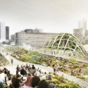 Vote for Your Favorite Atlanta Bridgescape Proposal Finalist A: "Green City Spectator" at Midtown's 10th Street Bridge . Image © Atlanta Bridgescape Competition