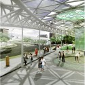 Vote for Your Favorite Atlanta Bridgescape Proposal Finalist D: "Organic Canopy" at Downtown's Courtland/McGill Bridge. Image © Atlanta Bridgescape Competition