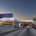 Vote for Your Favorite Atlanta Bridgescape Proposal Finalist E: "Skyscape" at Downtown's Courtland/McGill Bridge. Image © Atlanta Bridgescape Competition