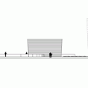 Bank of Pisa and Fornacette New HQ / Massimo Mariani North Elevation