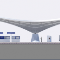 Graz Main Station Redevelopment  / Zechner & Zechner Longitudinal Section 1