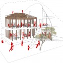 MAD Transforms Japanese Home into Unconventional Kindergarten and Residence MAD Transforms Japanese Home into Unconventional Kindergarten and Residence Interior Diagram. Image © MAD