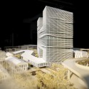 LYCS to Break Ground on Zhejiang Printing Group Headquarters in China Southeast view. Image Courtesy of LYCS Architecture
