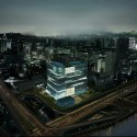 LYCS to Break Ground on Zhejiang Printing Group Headquarters in China Night view. Image Courtesy of LYCS Architecture