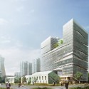 LYCS to Break Ground on Zhejiang Printing Group Headquarters in China Southeast view. Image Courtesy of LYCS Architecture