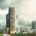 LYCS to Break Ground on Zhejiang Printing Group Headquarters in China Northwest view. Image Courtesy of LYCS Architecture