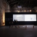Images Released of OMA-Designed Chinese Pavilion at 2015 Venice Art Biennale Images Released of OMA-Designed Chinese Pavilion at 2015 Venice Art Biennale Exhibition interior, video by Wen Hui. Image © Italo Rondinella courtesy of OMA