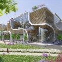 Vincent Callebaut Proposes “Wooden Orchids” Green Shopping Center for China Courtesy of Vincent Callebaut Architectures