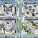 Vincent Callebaut Proposes “Wooden Orchids” Green Shopping Center for China Floor plans - first and second floors