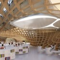 Vincent Callebaut Proposes “Wooden Orchids” Green Shopping Center for China Library. Image Courtesy of Vincent Callebaut Architectures