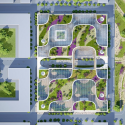 Vincent Callebaut Proposes “Wooden Orchids” Green Shopping Center for China Site plan of project plots