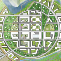 Vincent Callebaut Proposes “Wooden Orchids” Green Shopping Center for China Site plan of of full plot