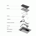 Burasiri / IDIN Architects Exploded Axonometric