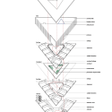 DH Triangle School  / NAMELESS Architecture Exploded Axonometric