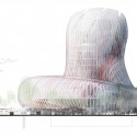 XTU's French Wine Civilizations Museum Set to Open in 2016 Exterior Diagram. Image Courtesy of XTU Architects