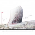 XTU's French Wine Civilizations Museum Set to Open in 2016 Exterior Diagram. Image Courtesy of XTU Architects